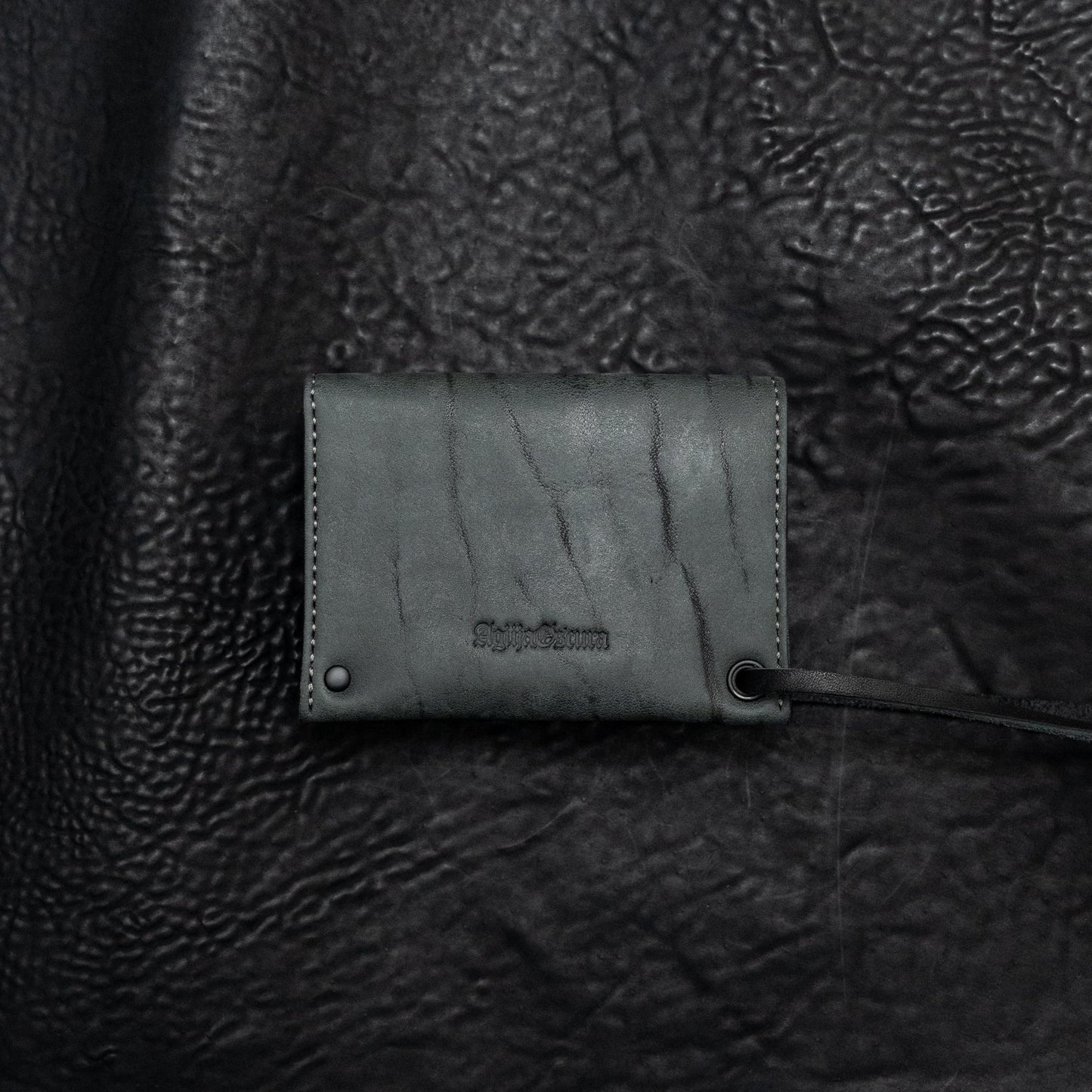 Anthracite Wild Thing Cadena Cuero Card Holder