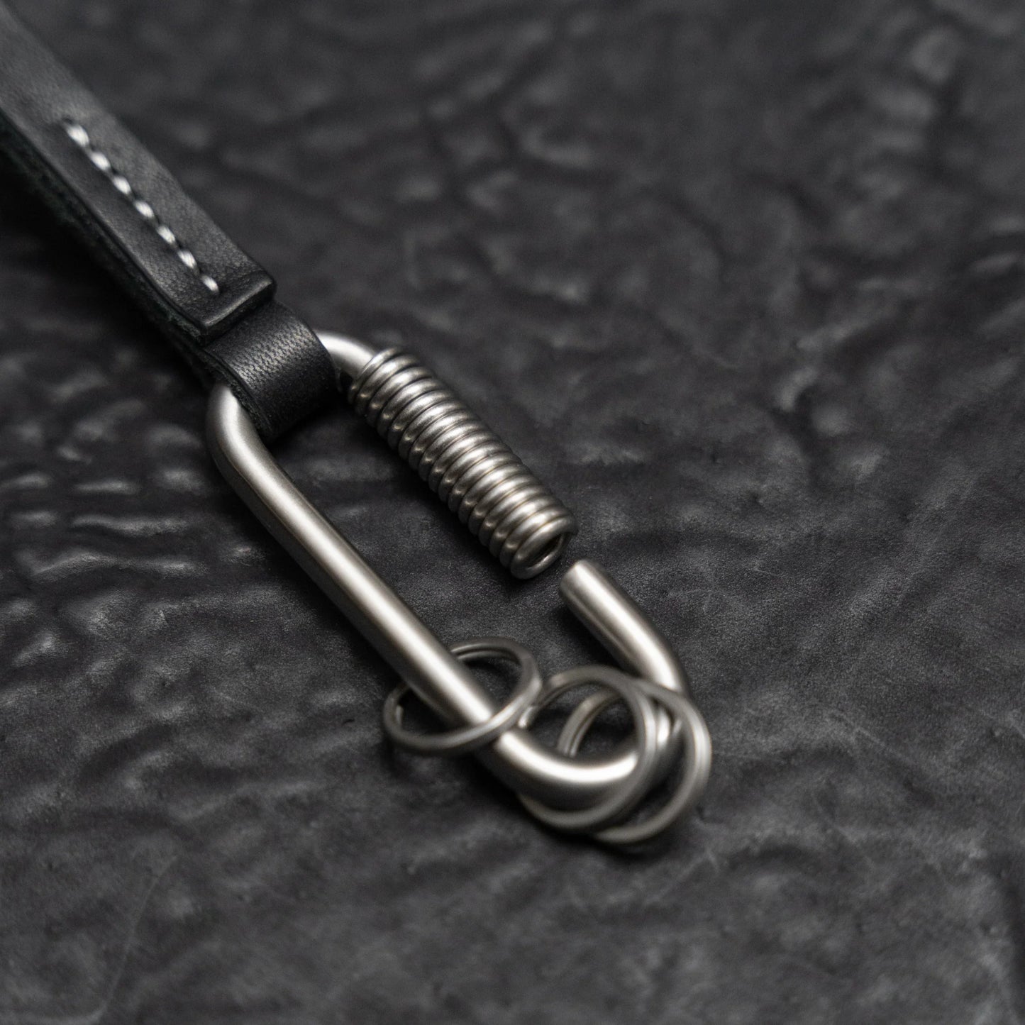 Black Reverse Culatta Black Lazo Keychain Lanyard