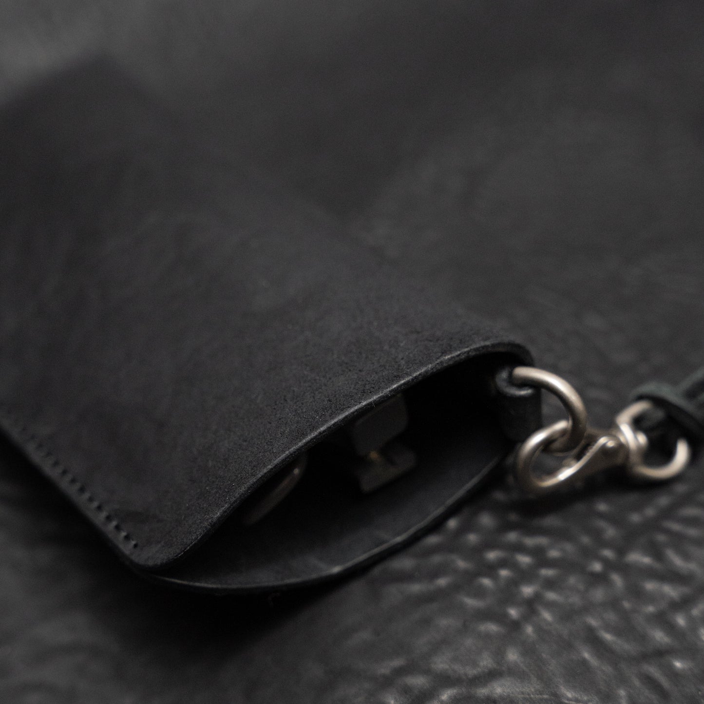 Black Culatta Horse Leather Kinich II Eyewear Pouch