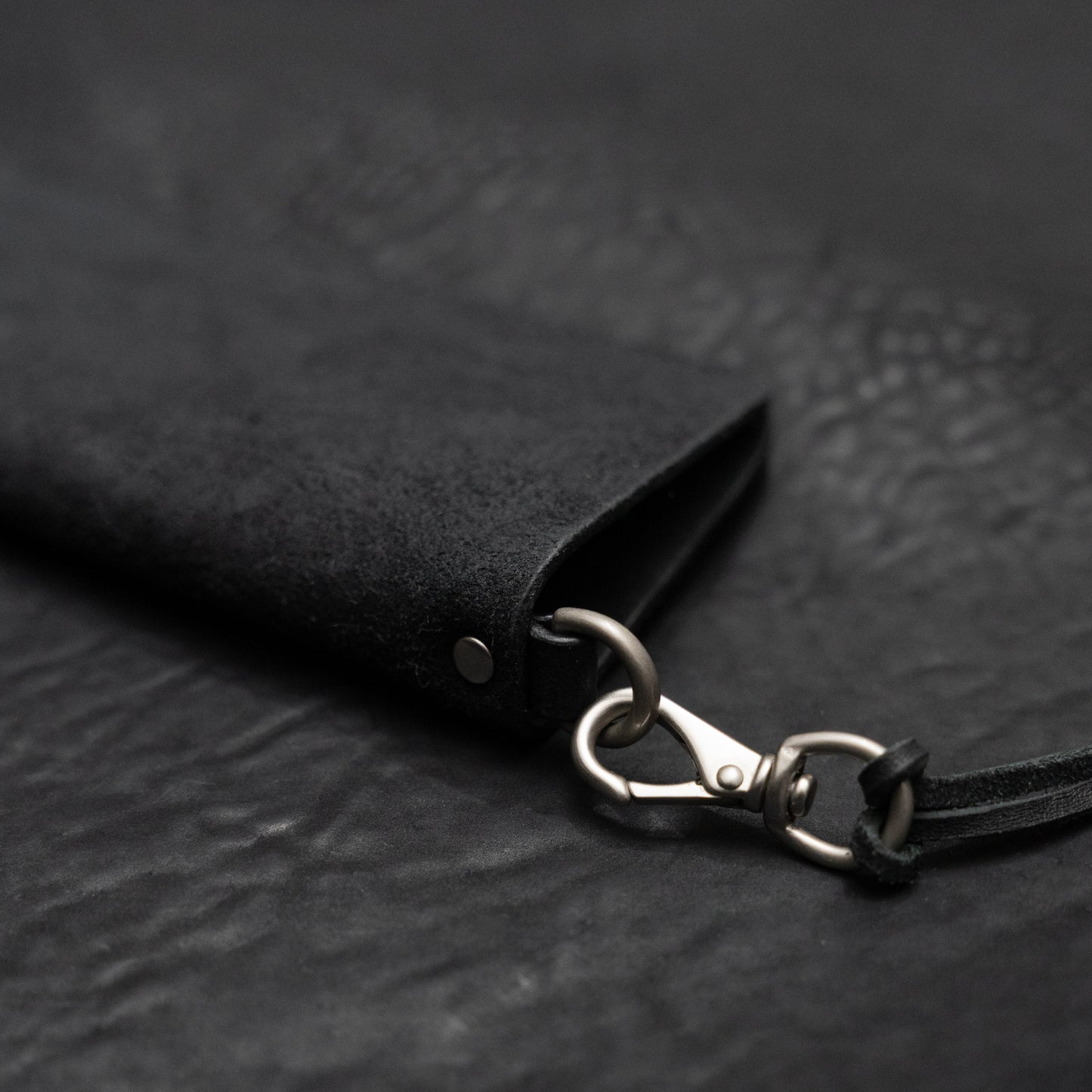 Black Culatta Horse Leather Kinich II Eyewear Pouch