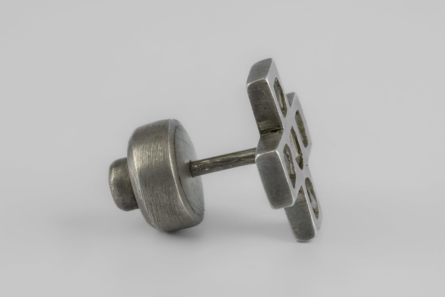 Plus Earring Mega Pavé 12mm 1135-11-DA+DIA