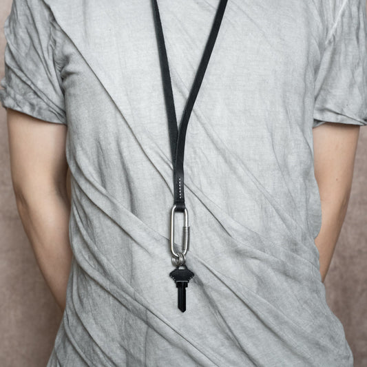 Black Reverse Culatta Black Lazo Keychain Lanyard