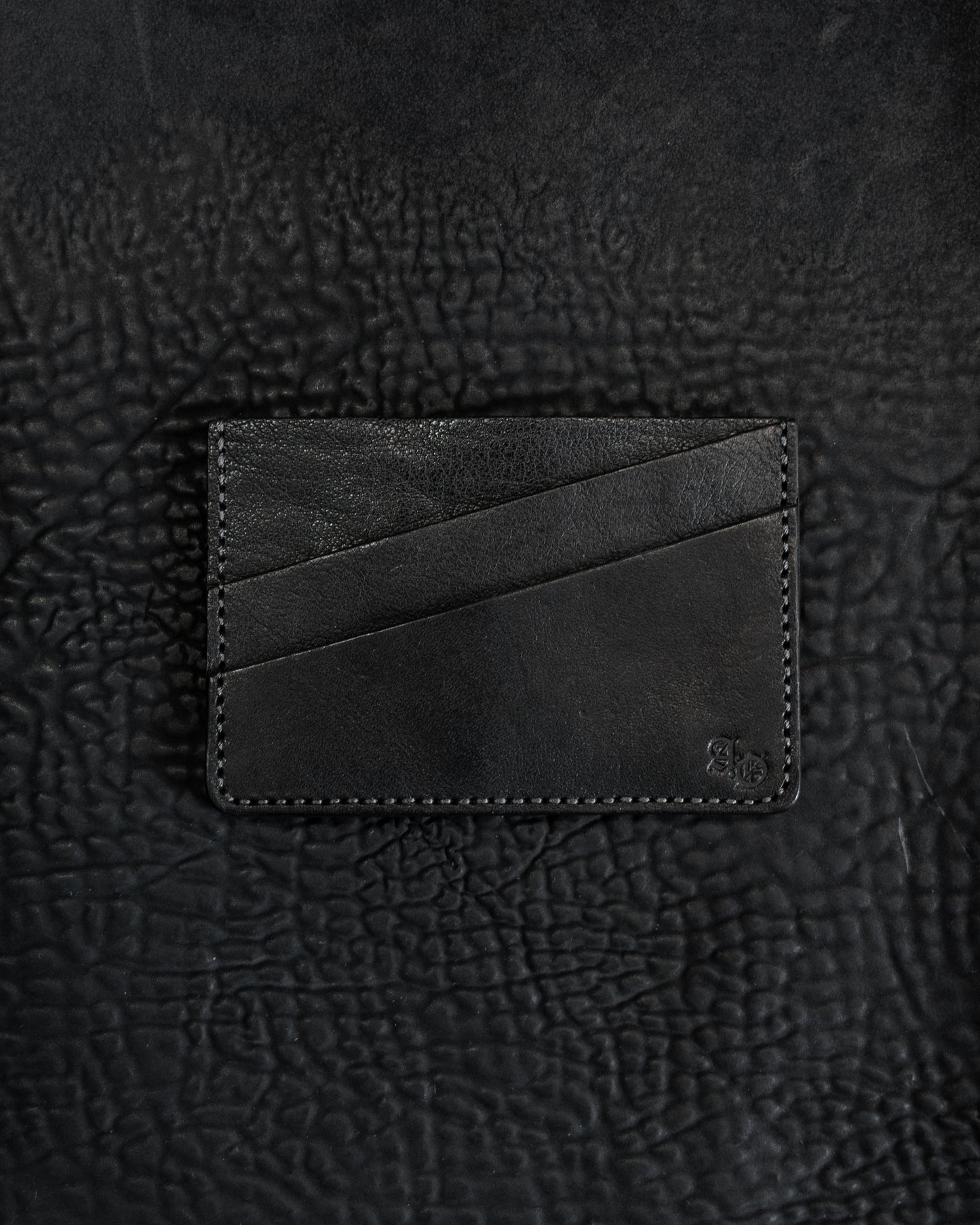 Black Culatta Horse Leather Luz Card Holder