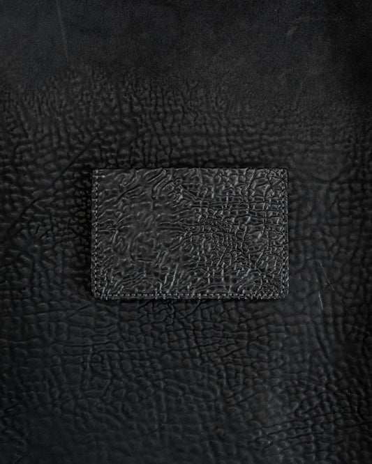 Black Culatta Horse Leather Luz Card Holder