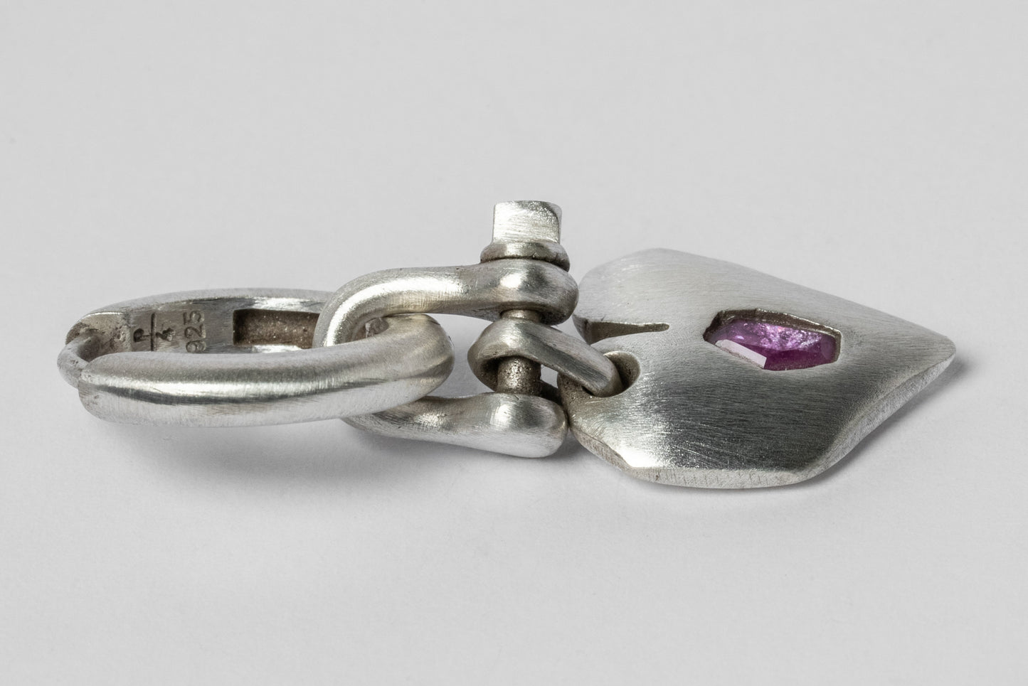 Jazz's Solid Heart Earring (Extra Small, 0.2 CT, Ruby Slice, MA+RUB) Z2335-2-MA+RUB