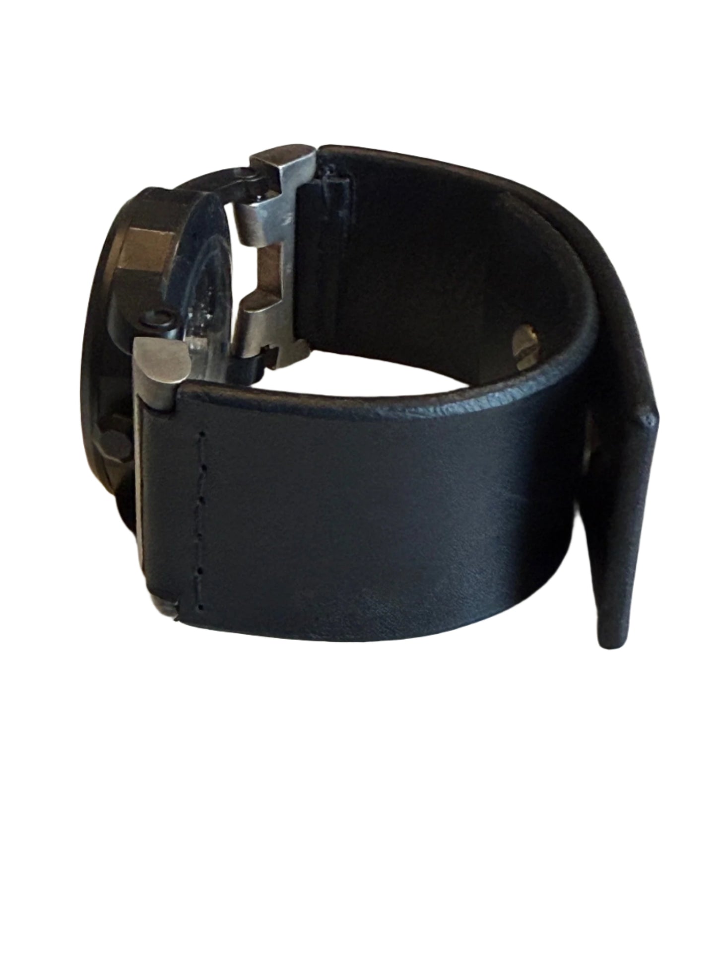 P4 X FOB Paris Watch #395 Straight Strap Studs Black Matte W010-011-0-DA-NG