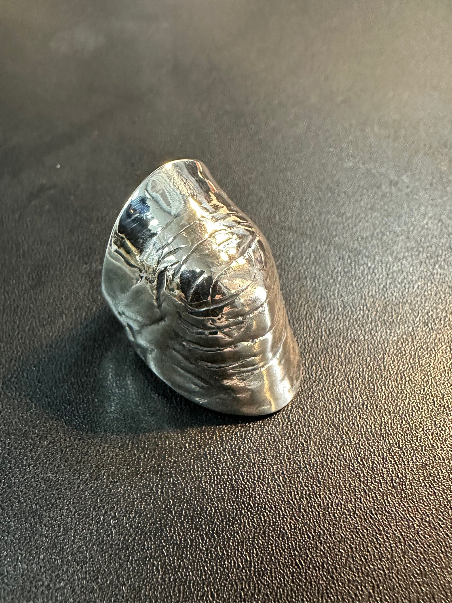 Sterling Silver Wrinkles Knuckle Finger Ring