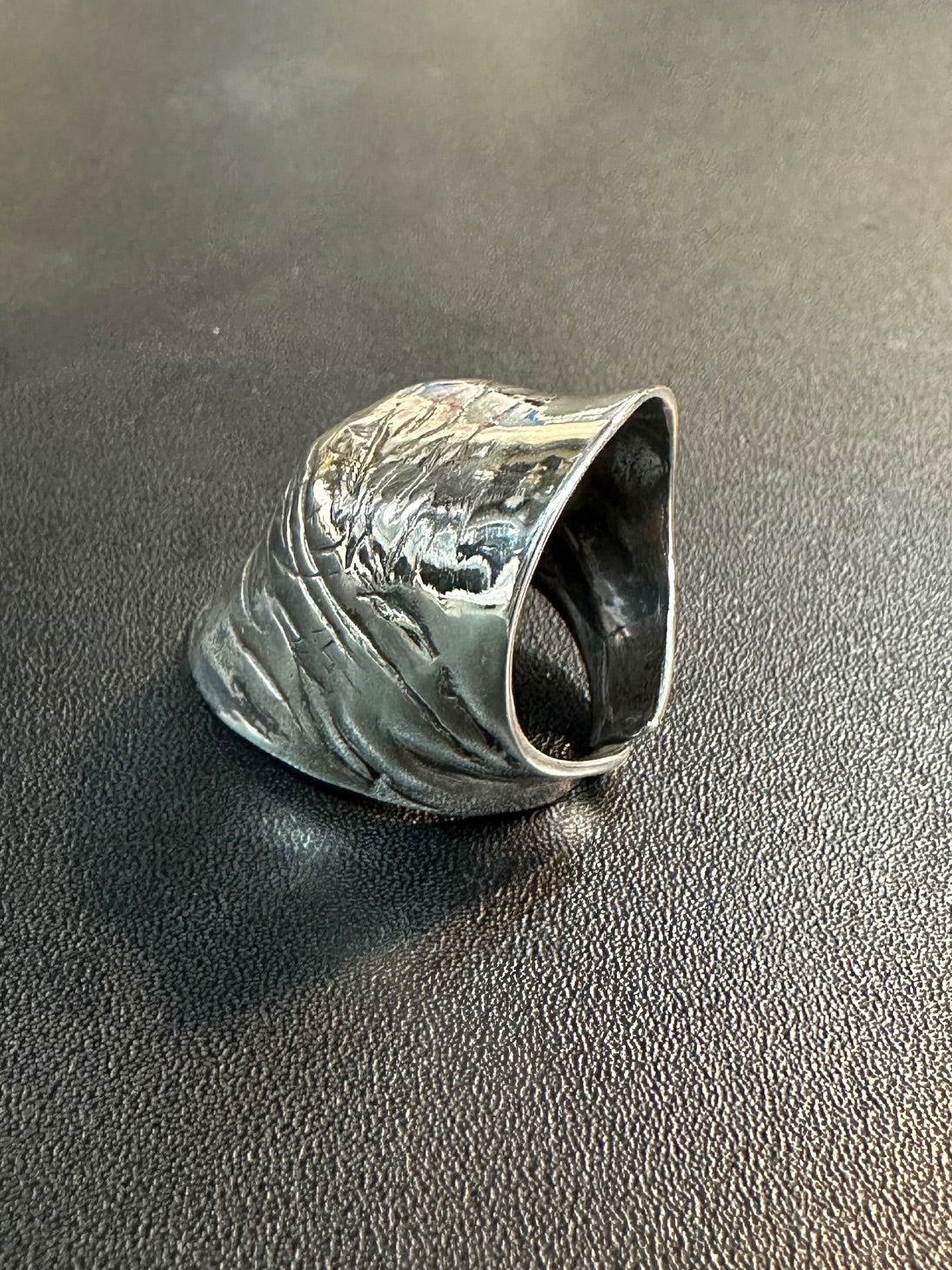 Sterling Silver Wrinkles Knuckle Finger Ring