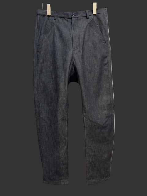 Indigo Zimbabwe Cotton Denim Elongated Trouser