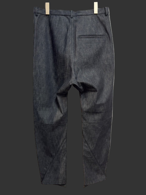 Indigo Zimbabwe Cotton Denim Elongated Trouser