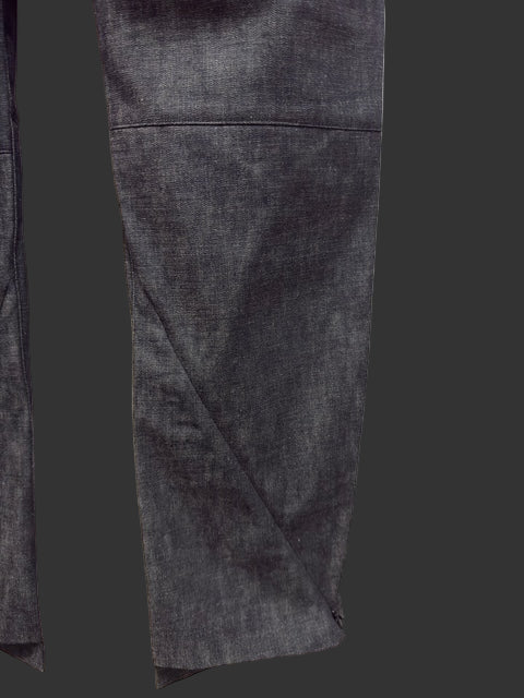 Indigo Zimbabwe Cotton Denim Elongated Trouser
