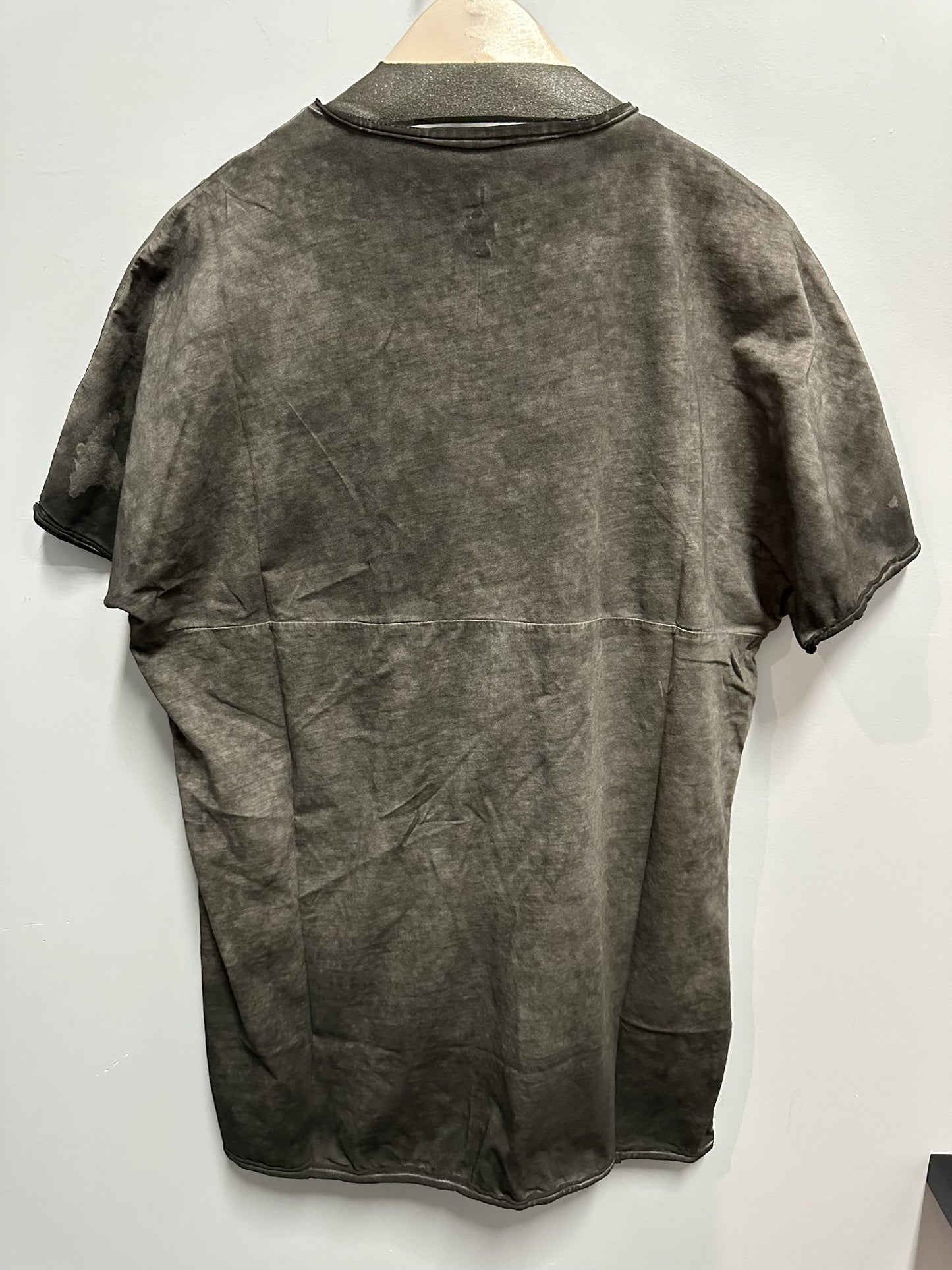 Grey Object Dyed Short Sleeve T-shirt BOUS1