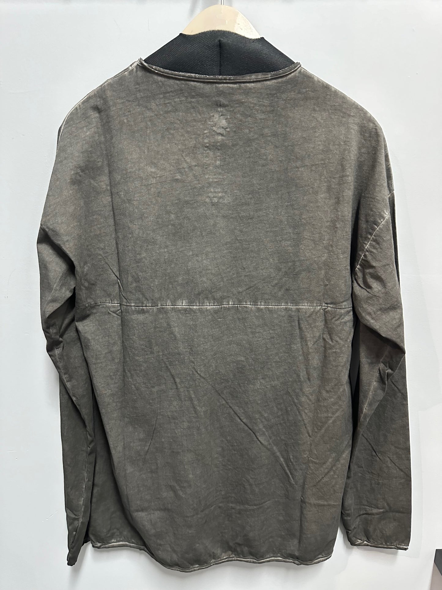 Black Object Dyed Long Sleeve T-shirt BOUL1