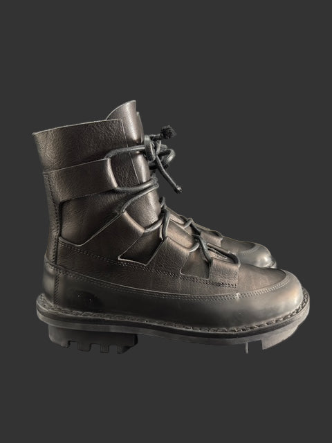 Proof Black Calf Leather Lace up Boots by TRIPPEN