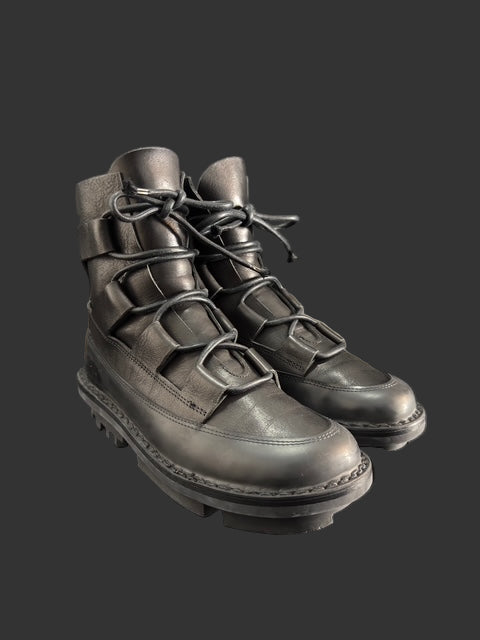 Proof Black Calf Leather Lace up Boots by TRIPPEN