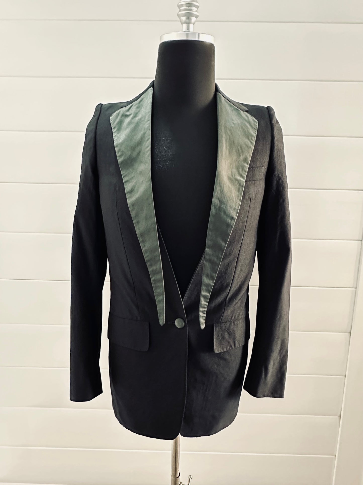 Vintage Black One Button Tux Jacket by Carol Christian Poell