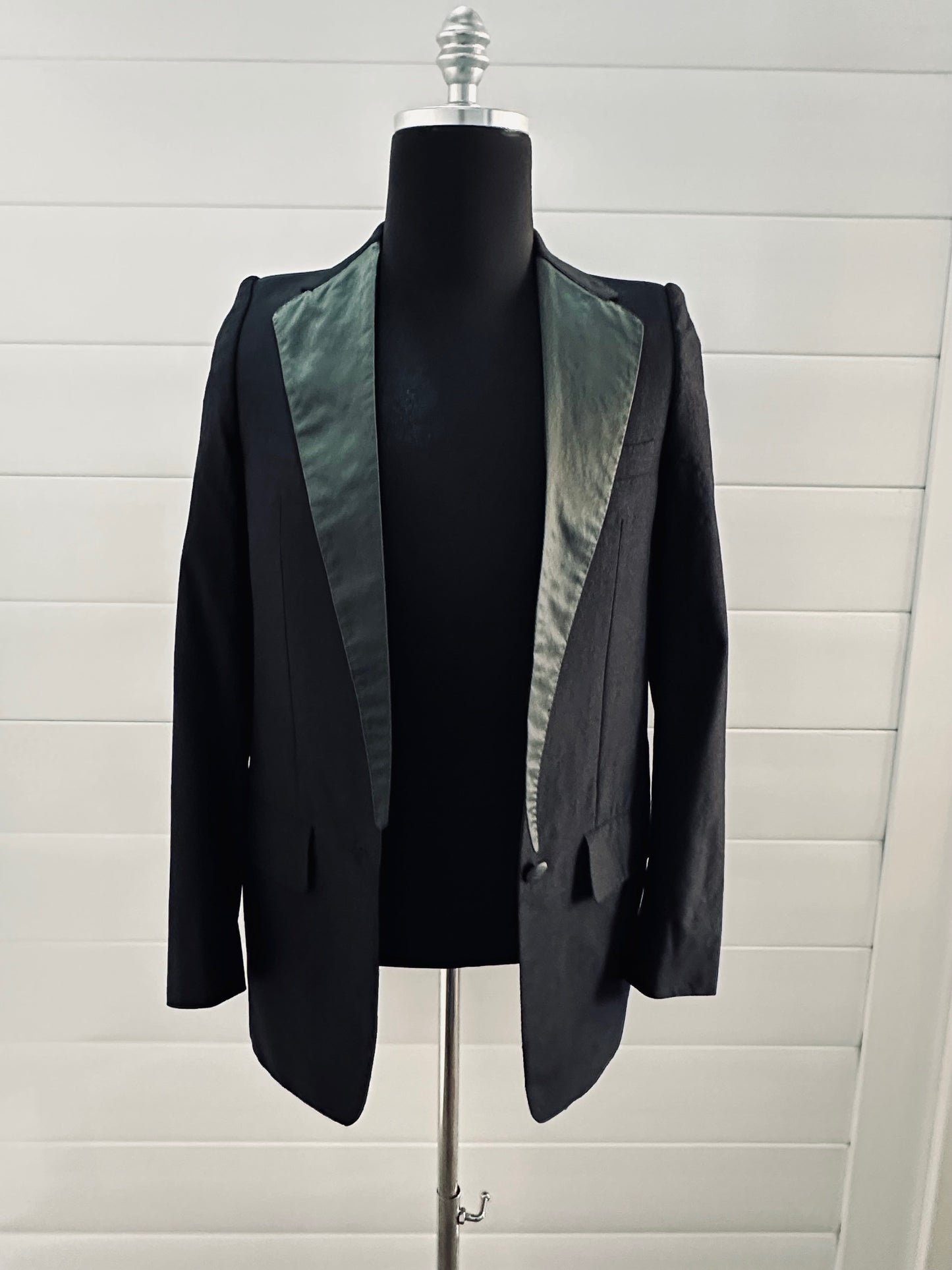 Vintage Black One Button Tux Jacket by Carol Christian Poell