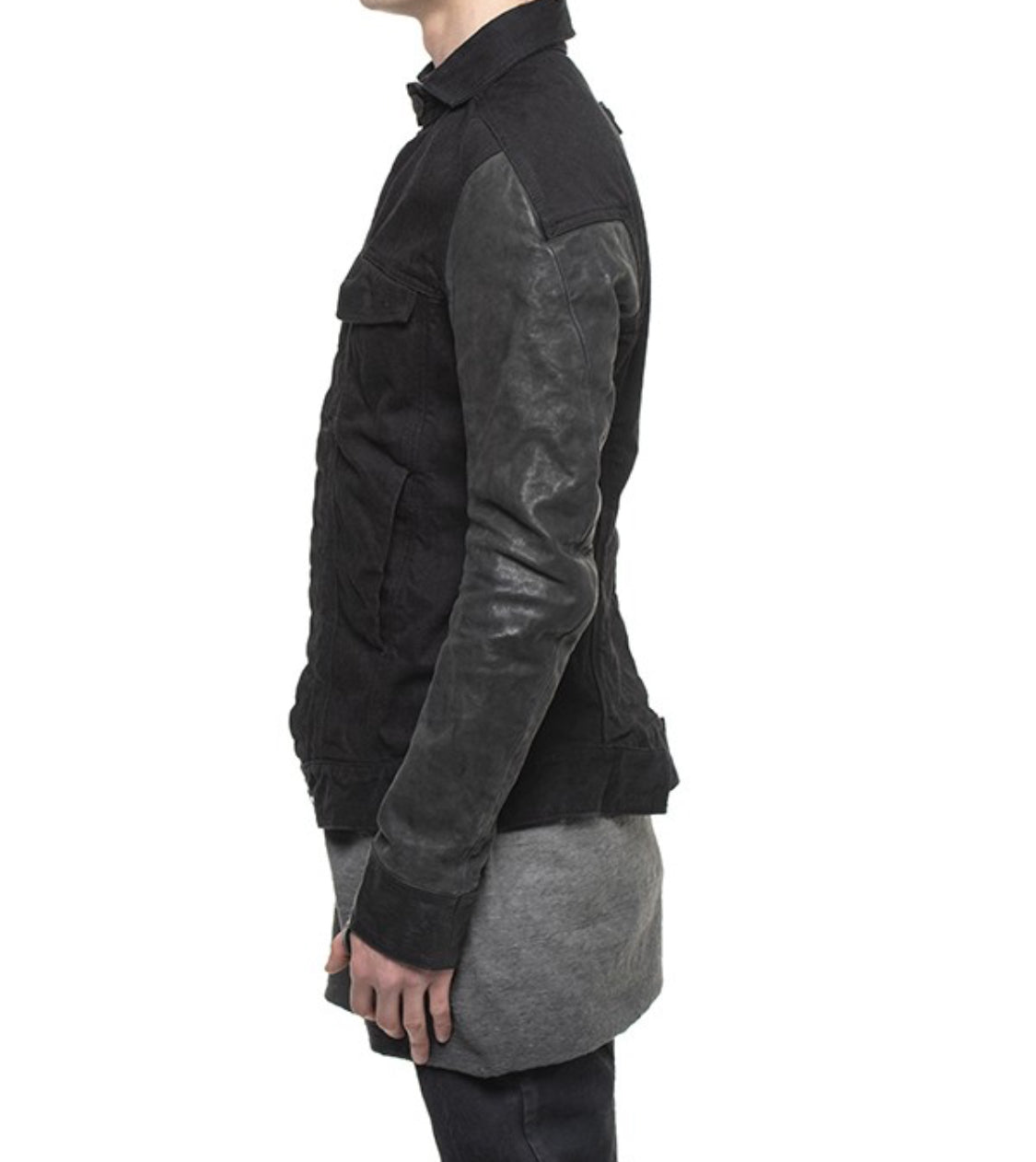 Black TEJANA1 with Horse Leather Sleeves by Boris Bidjan Saberi