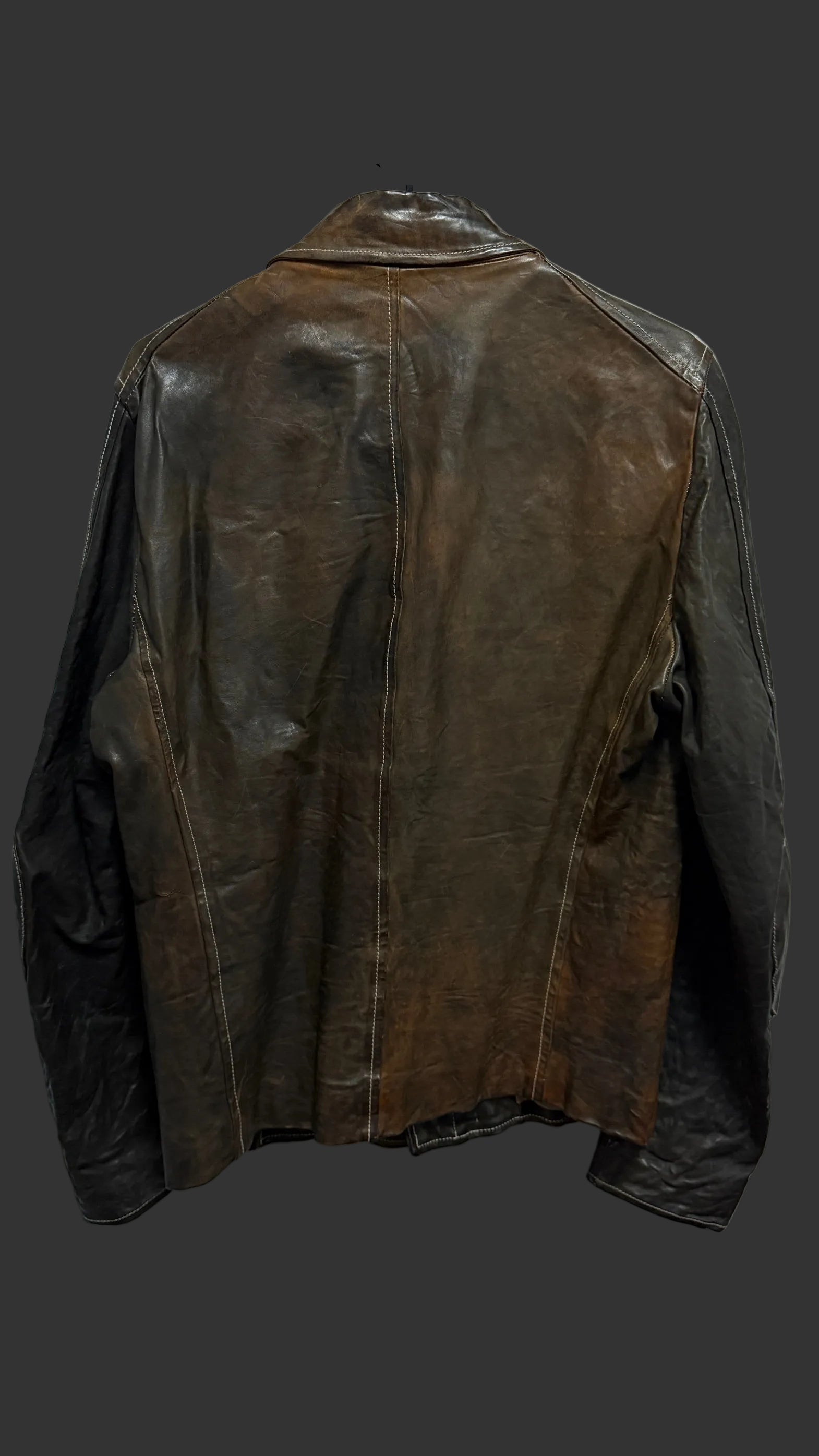 ジャケット・アウター archive leather jacket POST ARCHIVE FACTION - 6.0 Right Leather Jacket - Black Post