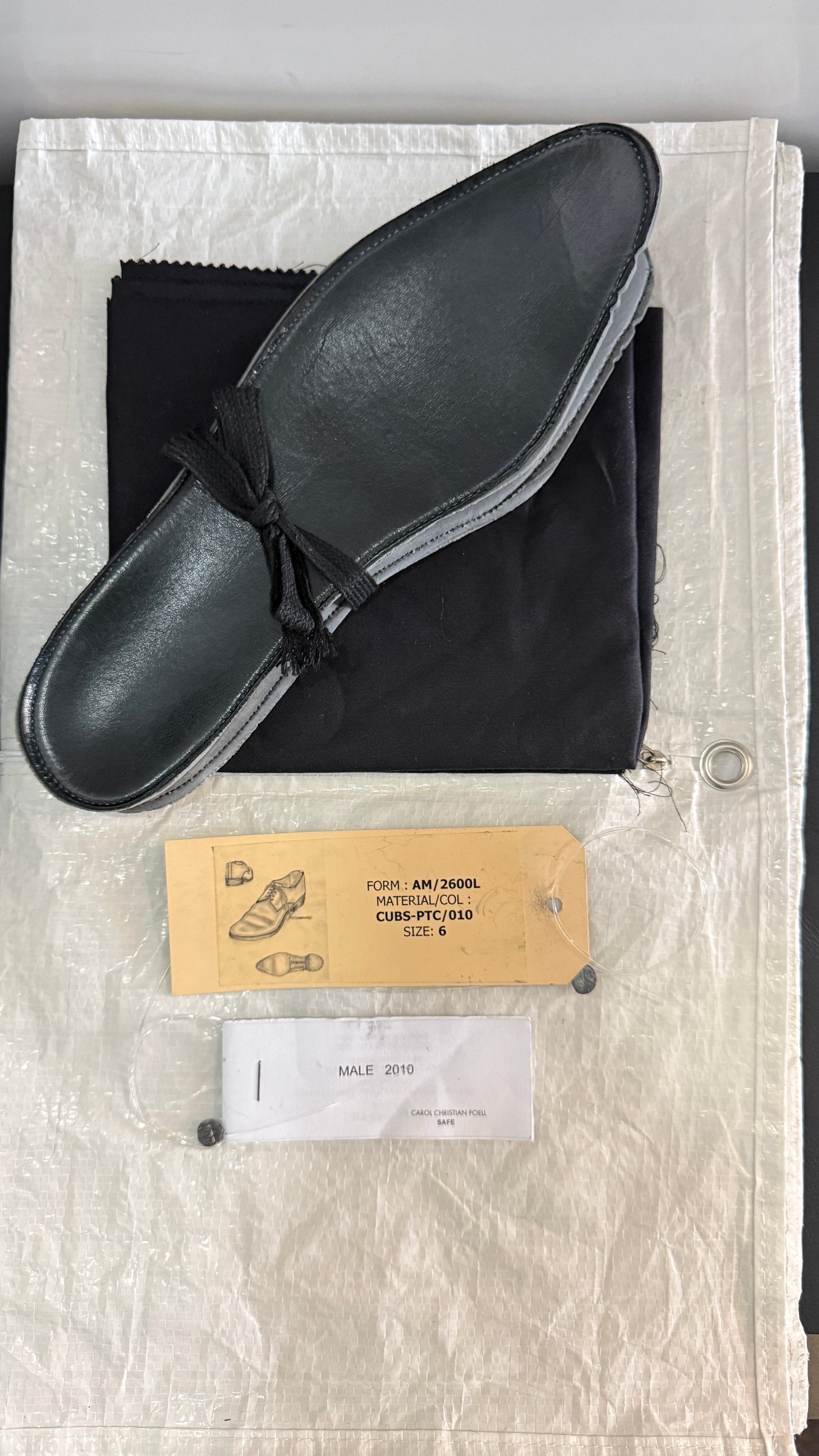 Black O.D. Lined Derbies AM/2600L CUBS-PTC/010 by Carol Christian Poell