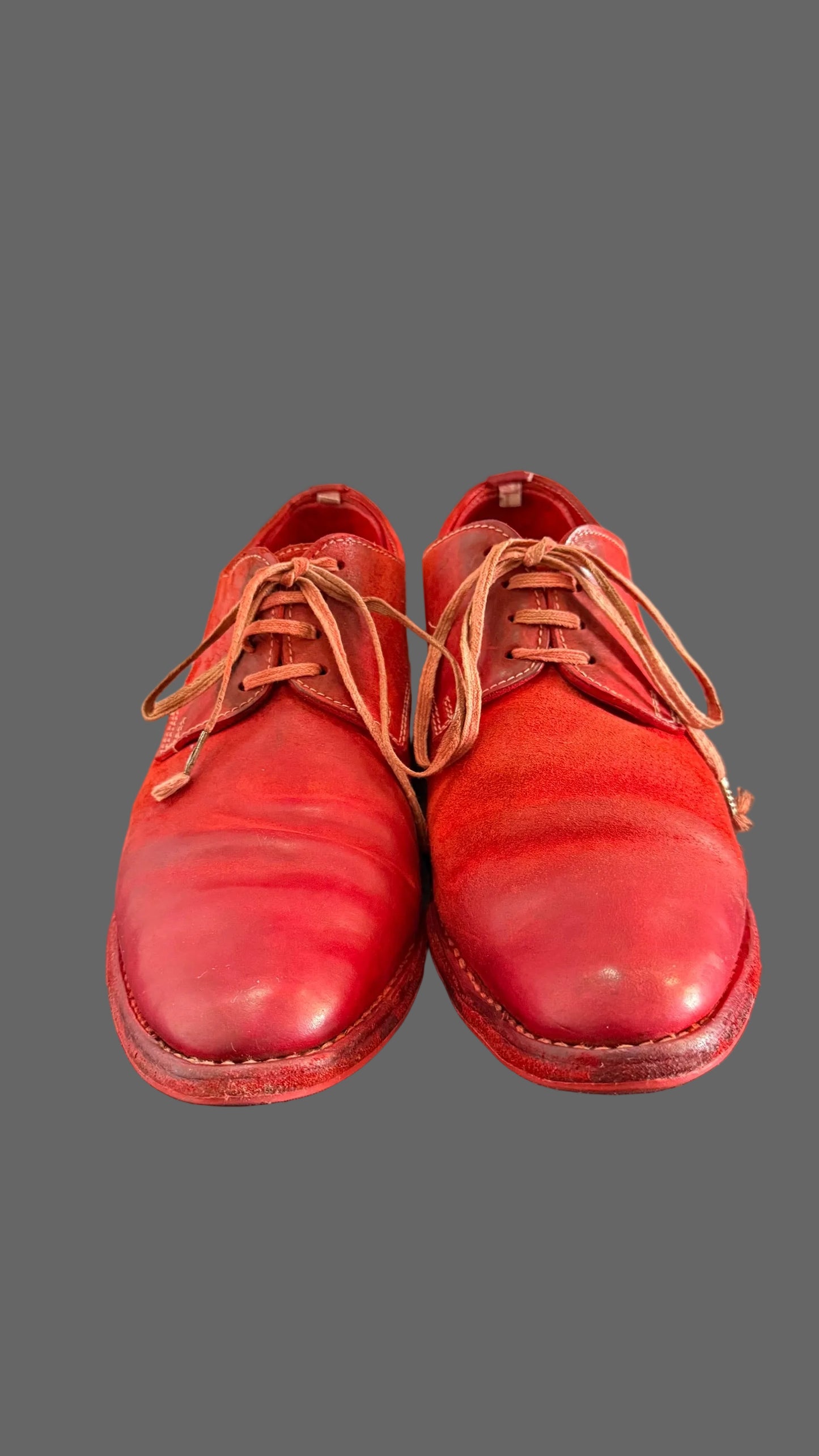 Red O.D. Unlined Derbies AM/2600L CUL-PTC/13 by Carol Christian Poell