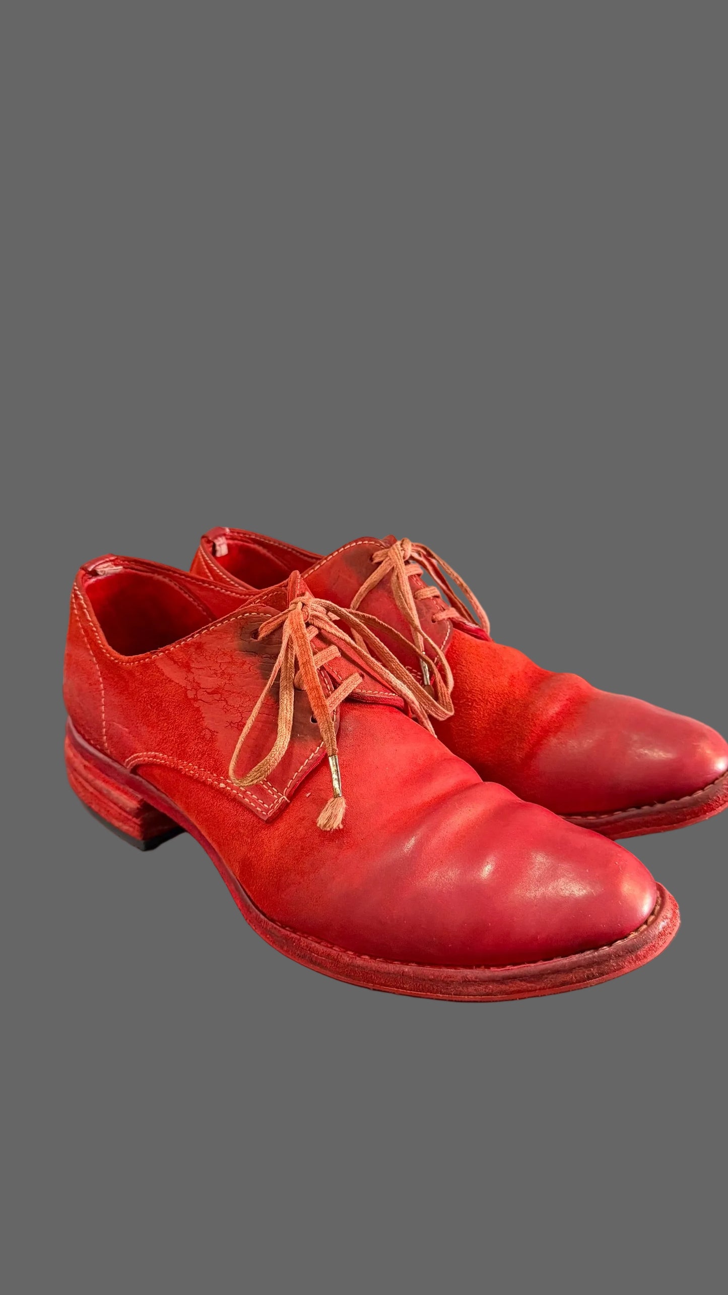 Red O.D. Unlined Derbies AM/2600L CUL-PTC/13 by Carol Christian Poell