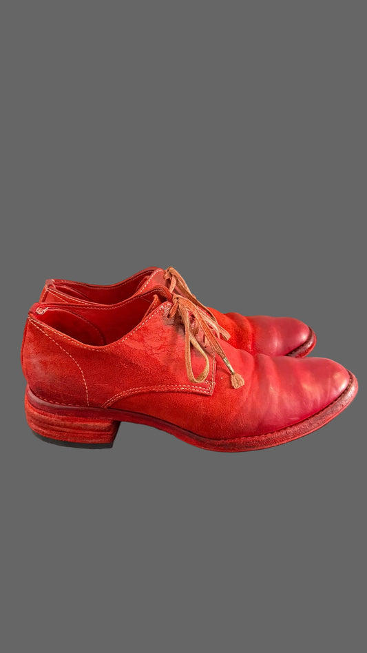 Red O.D. Unlined Derbies AM/2600L CUL-PTC/13 by Carol Christian Poell