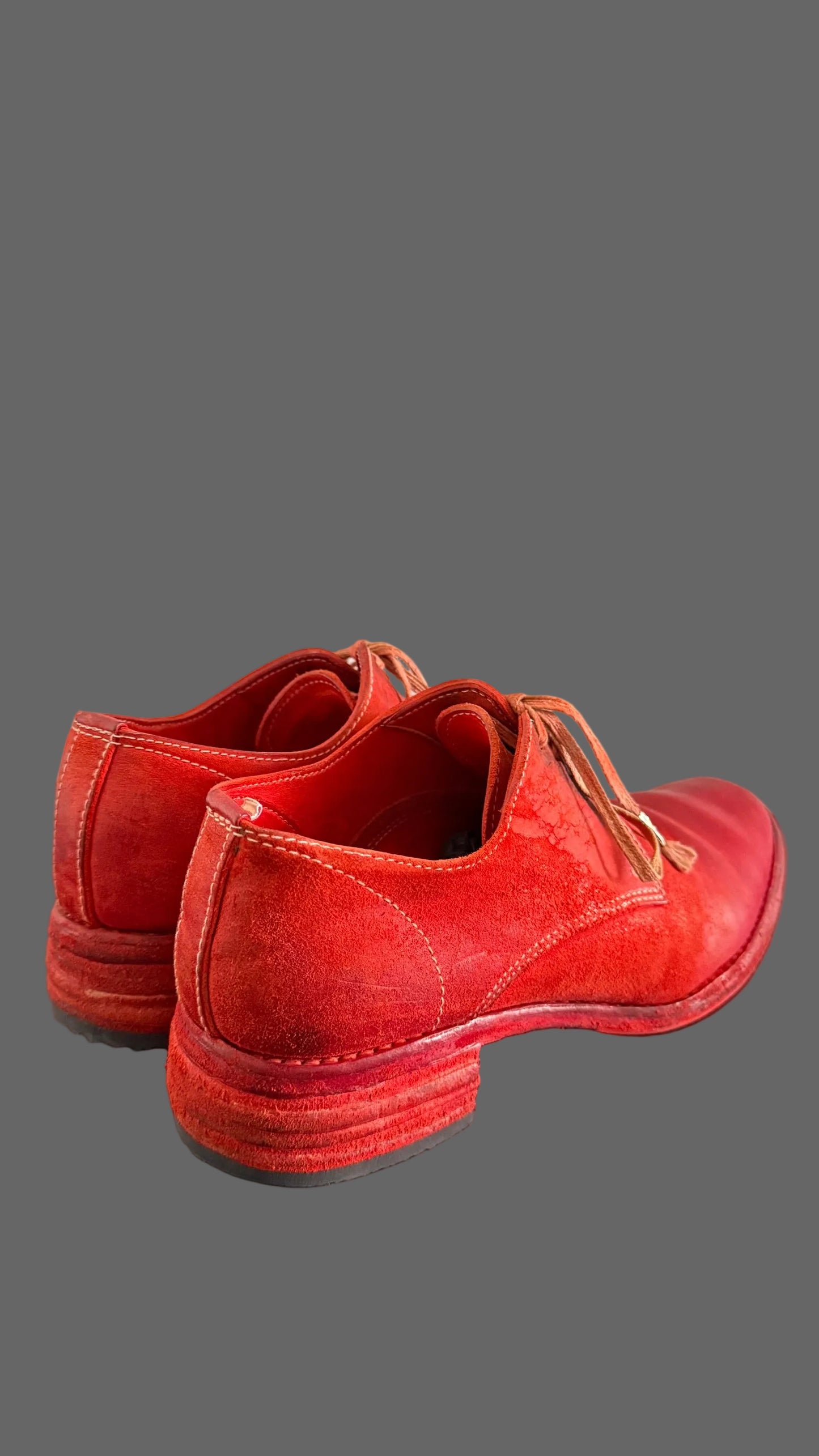 Red O.D. Unlined Derbies AM/2600L CUL-PTC/13 by Carol Christian Poell