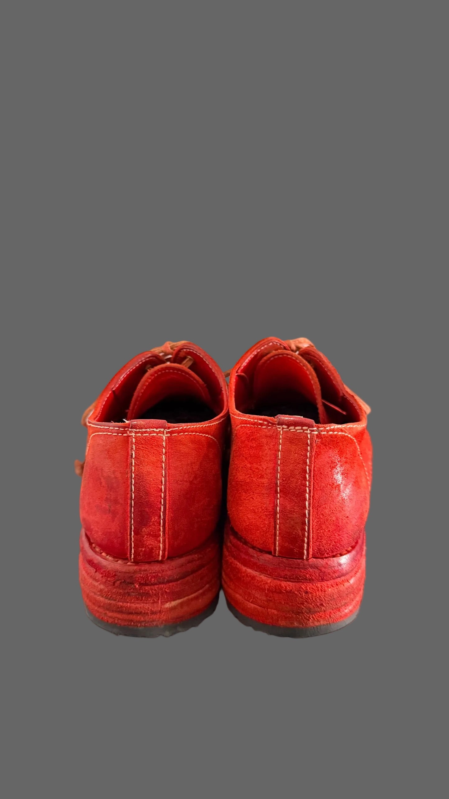 Red O.D. Unlined Derbies AM/2600L CUL-PTC/13 by Carol Christian Poell