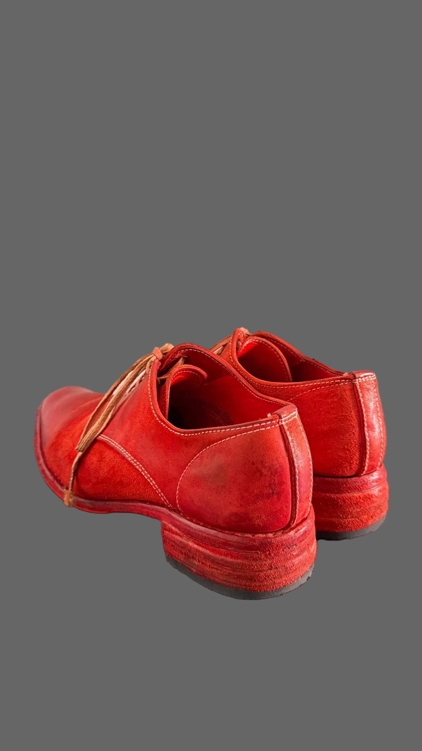 Red O.D. Unlined Derbies AM/2600L CUL-PTC/13 by Carol Christian Poell