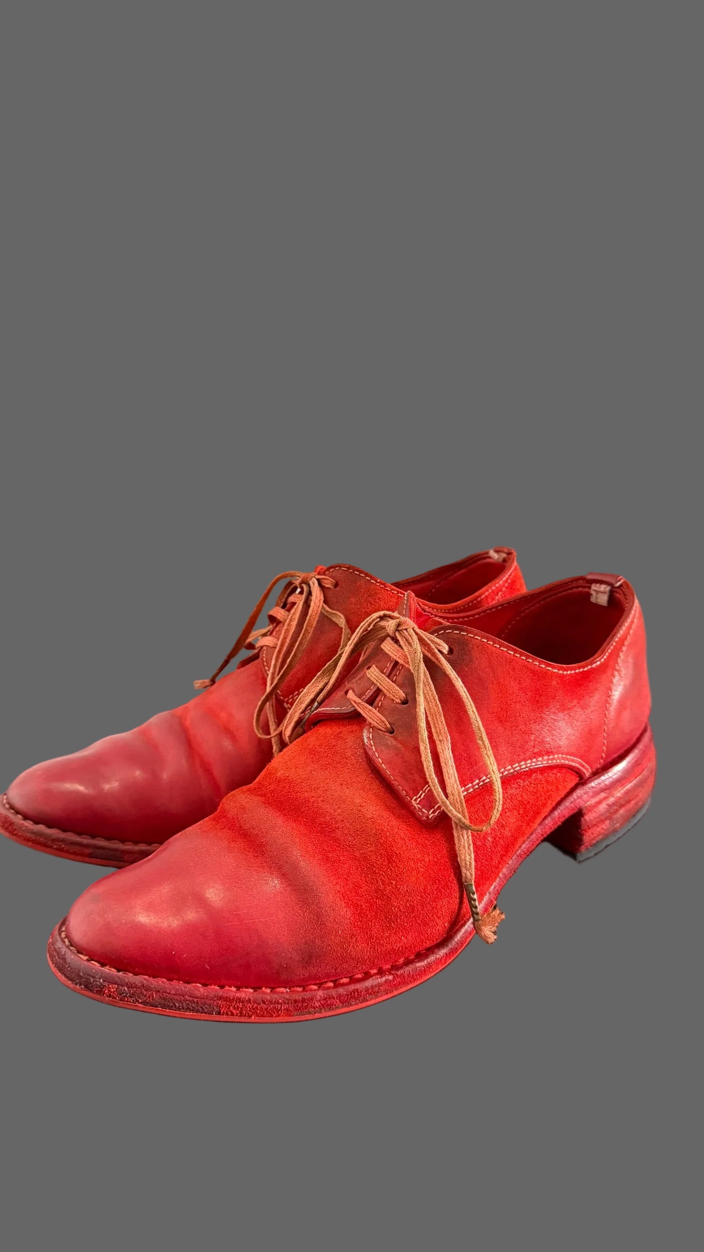 Red O.D. Unlined Derbies AM/2600L CUL-PTC/13 by Carol Christian Poell