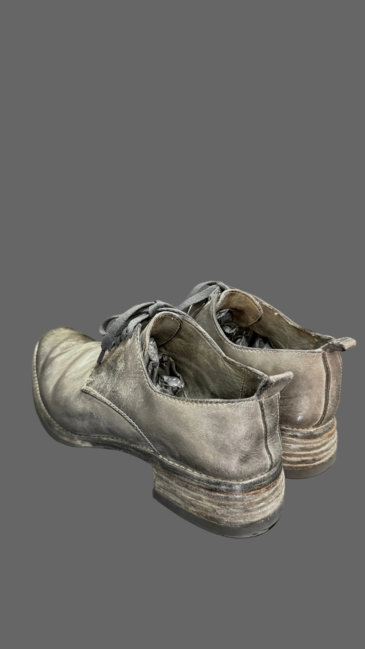 Grey O.D. Unlined Derbies AM/2600 CUL-PTC/08 by Carol Christian Poell