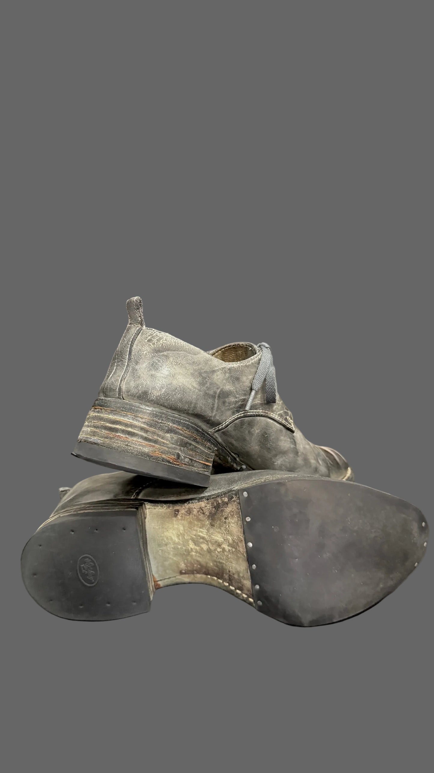 Grey O.D. Unlined Derbies AM/2600 CUL-PTC/08 by Carol Christian Poell