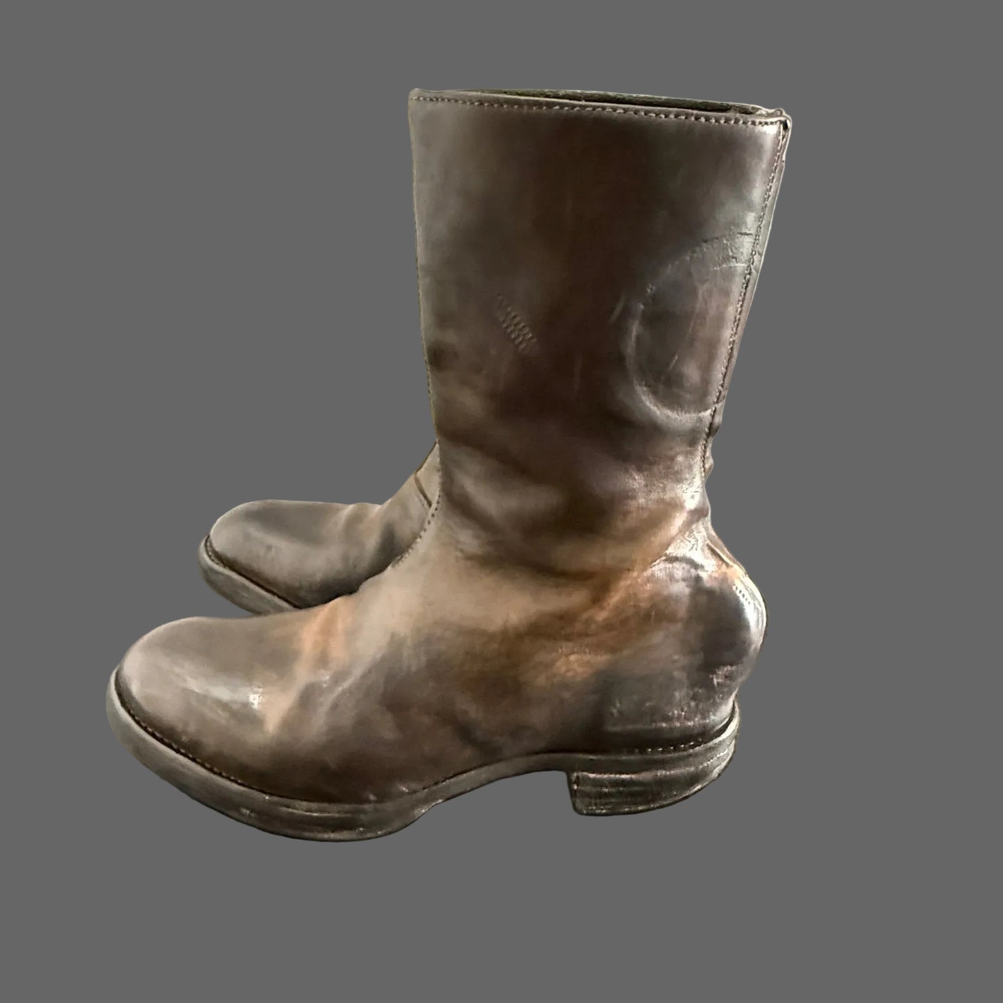 Dark Brown Vegetable Dyed Orthopedic Spur-Biter Boot AM/2756P LUC-PTC/19 by Carol Christian Poell