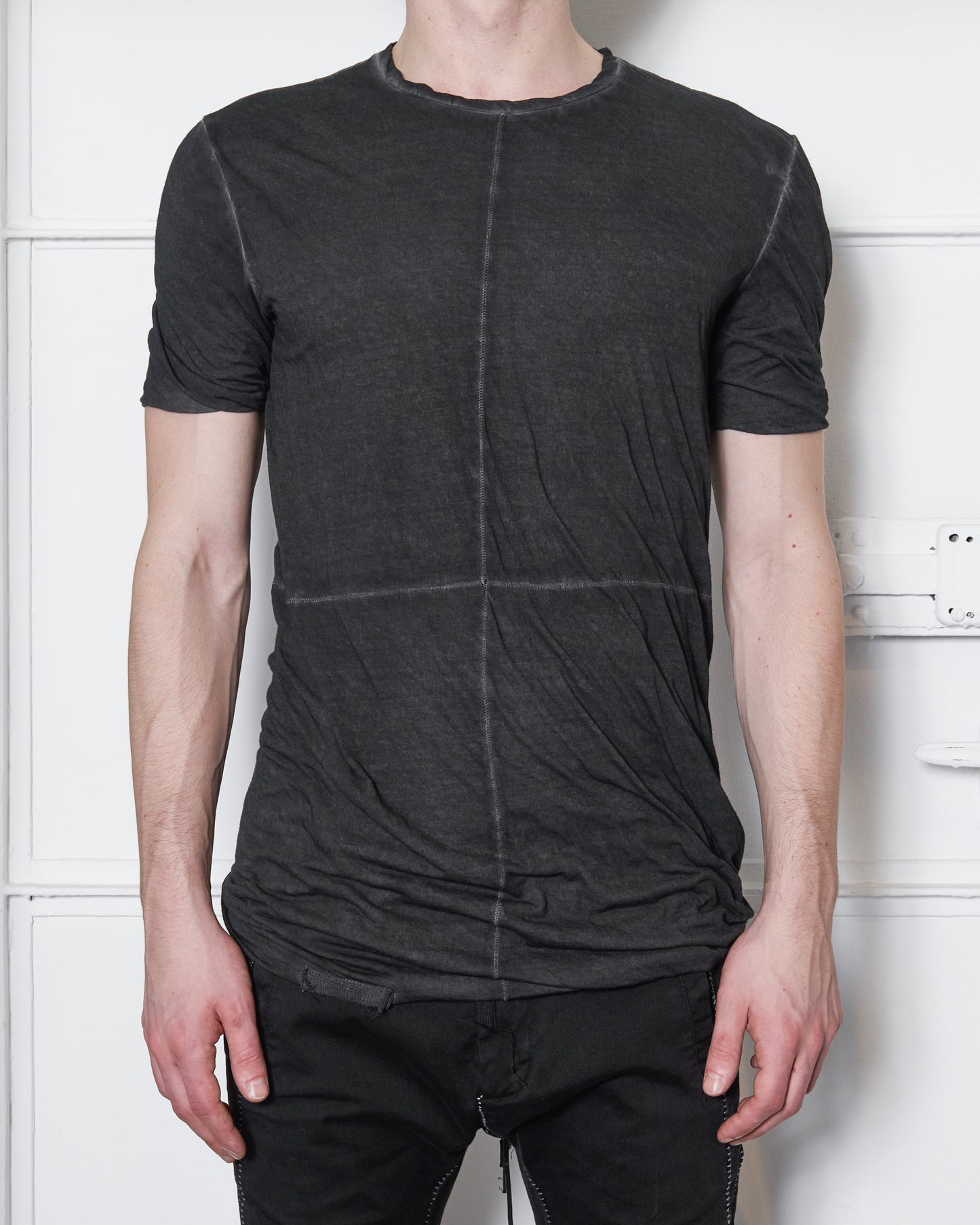 Anthracite Grey Double Short Sleeve T-shirt