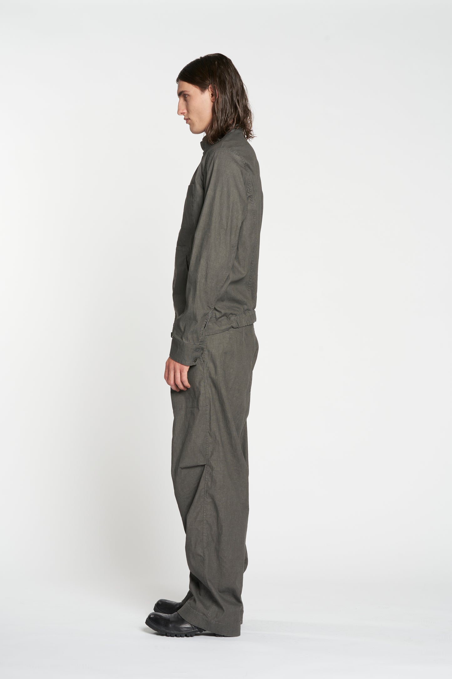 Grey and Blue Grey Reversible Harrington Zipper Jacket