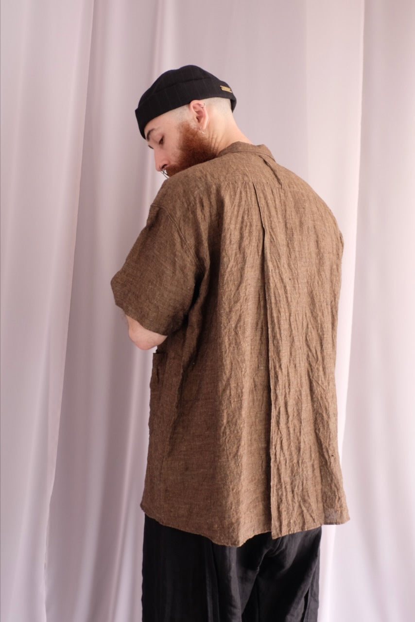 Midnight Heavy Linen Fisherman’s Cap