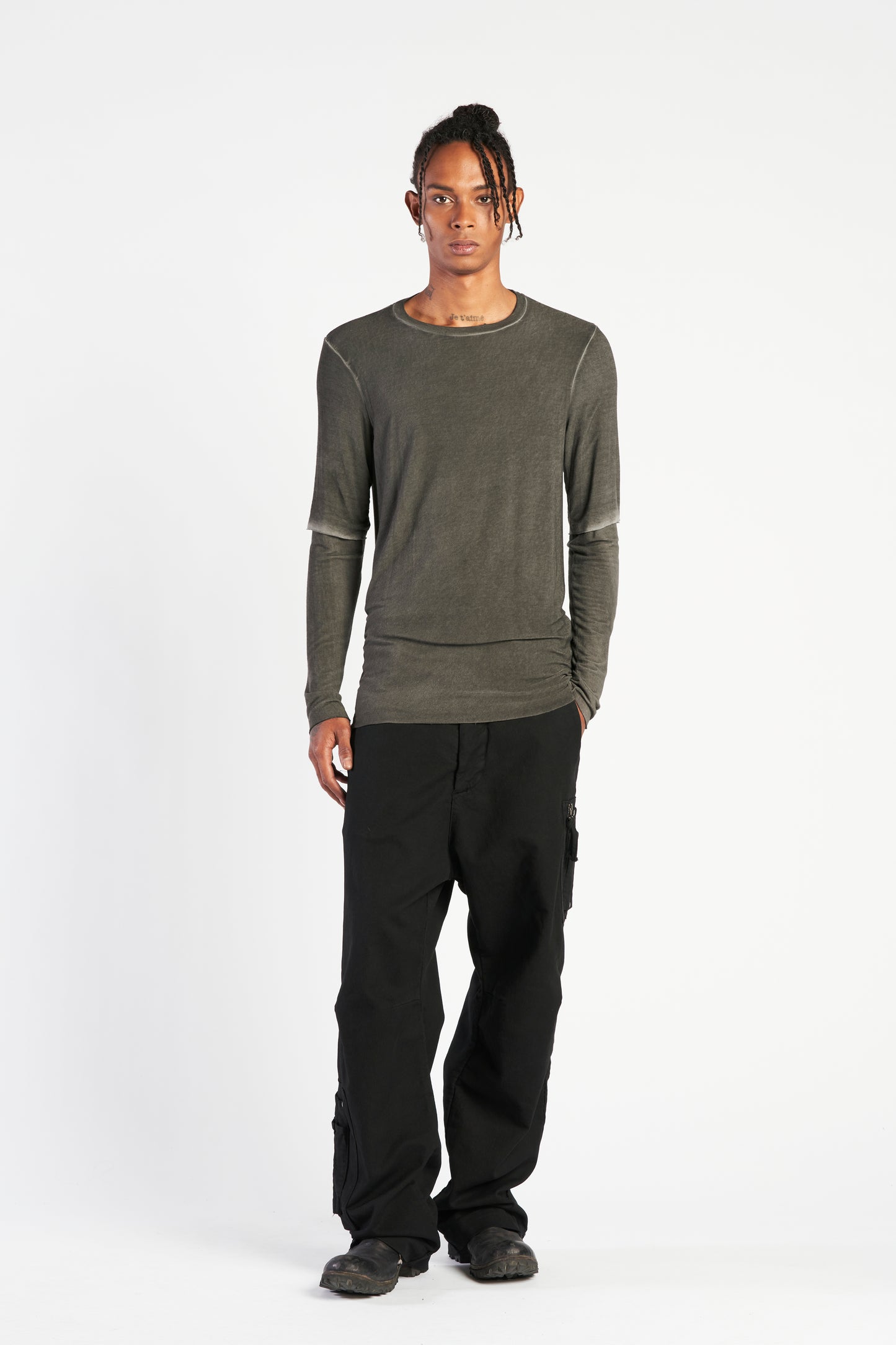 STORM GREY LAYERED T-SHIRT M3776