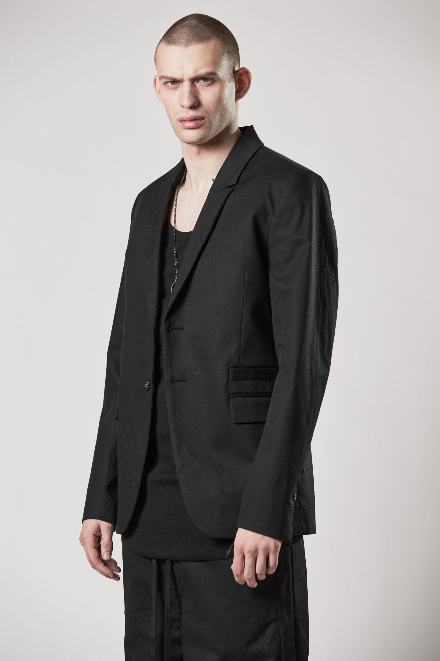 Black Two Button Blazer MB 52