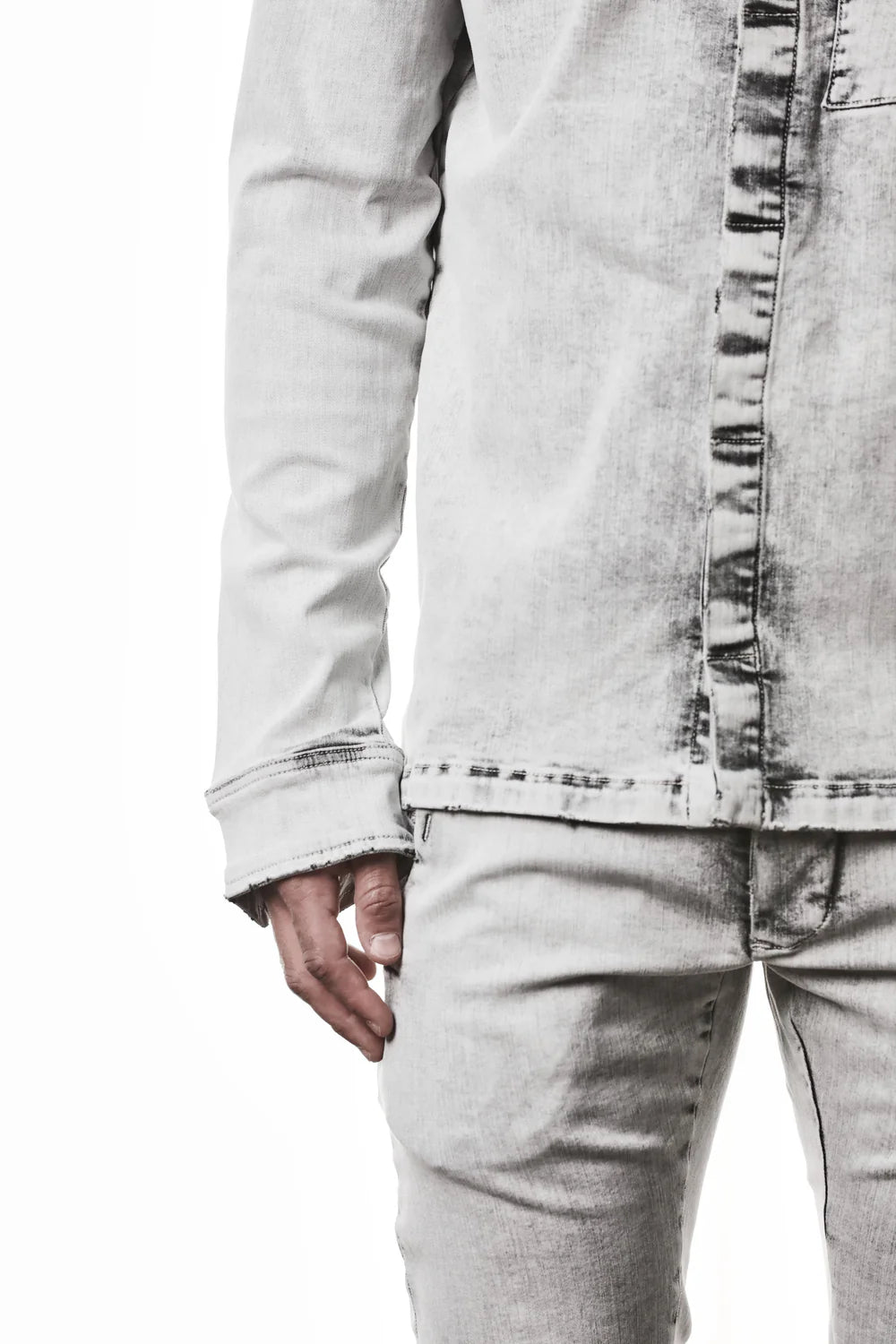 Light Grey Denim Shirt MH 181