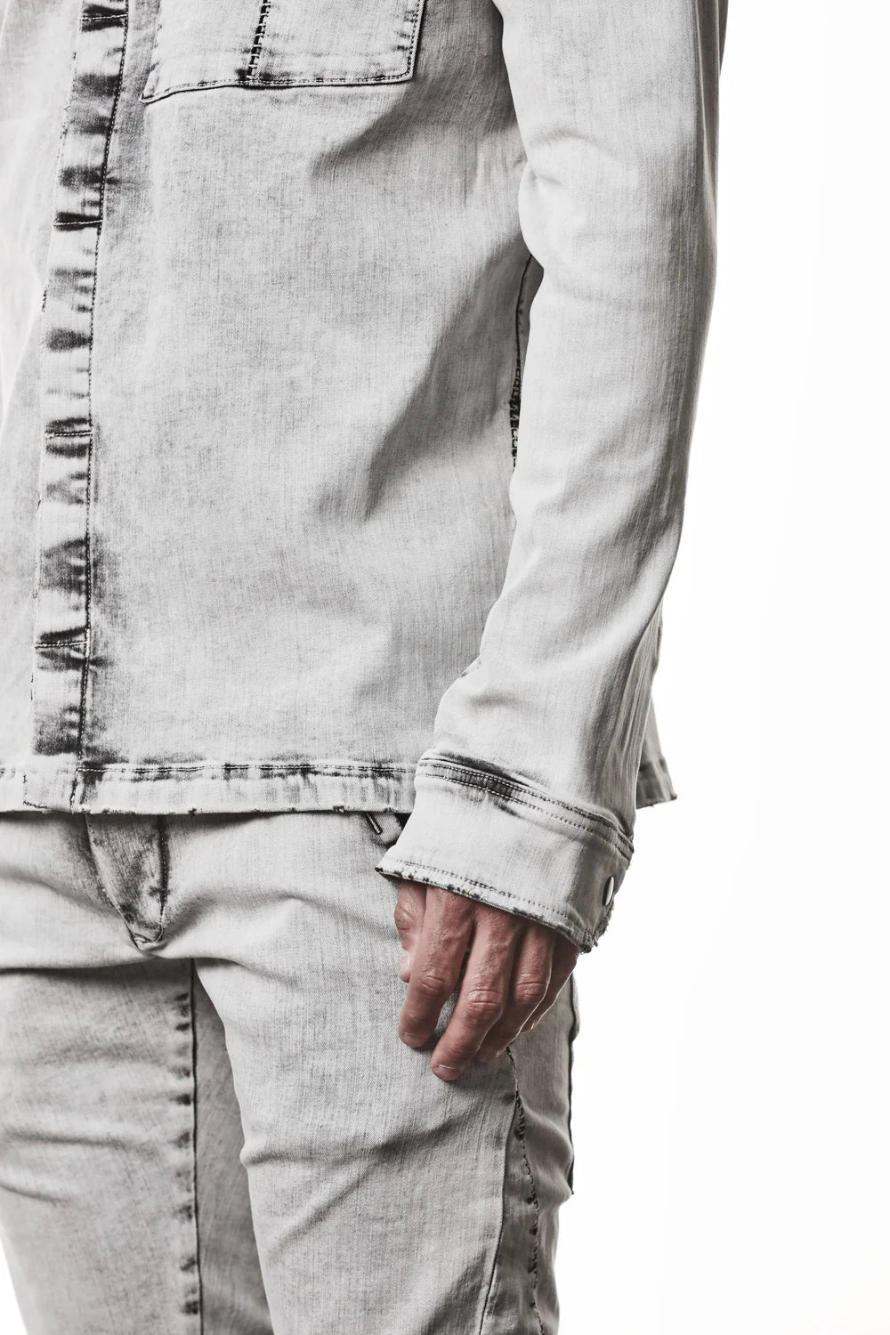 Light Grey Denim Shirt MH 181