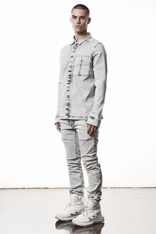 Light Grey Denim Shirt MH 181