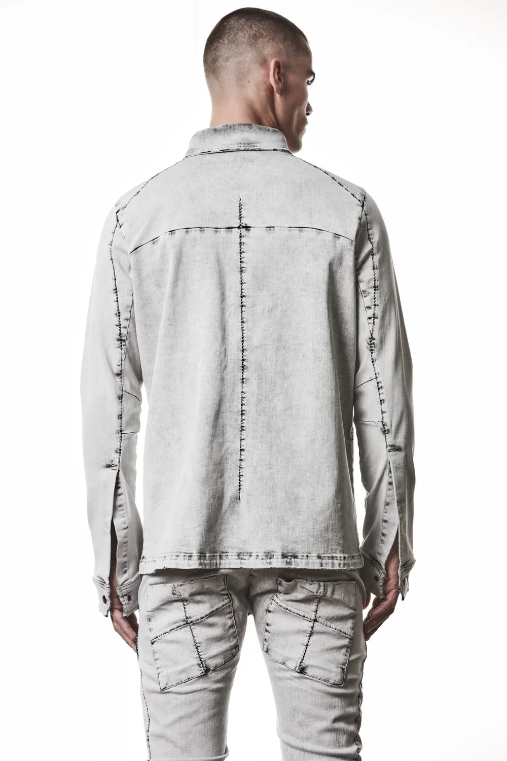 Light Grey Denim Shirt MH 181