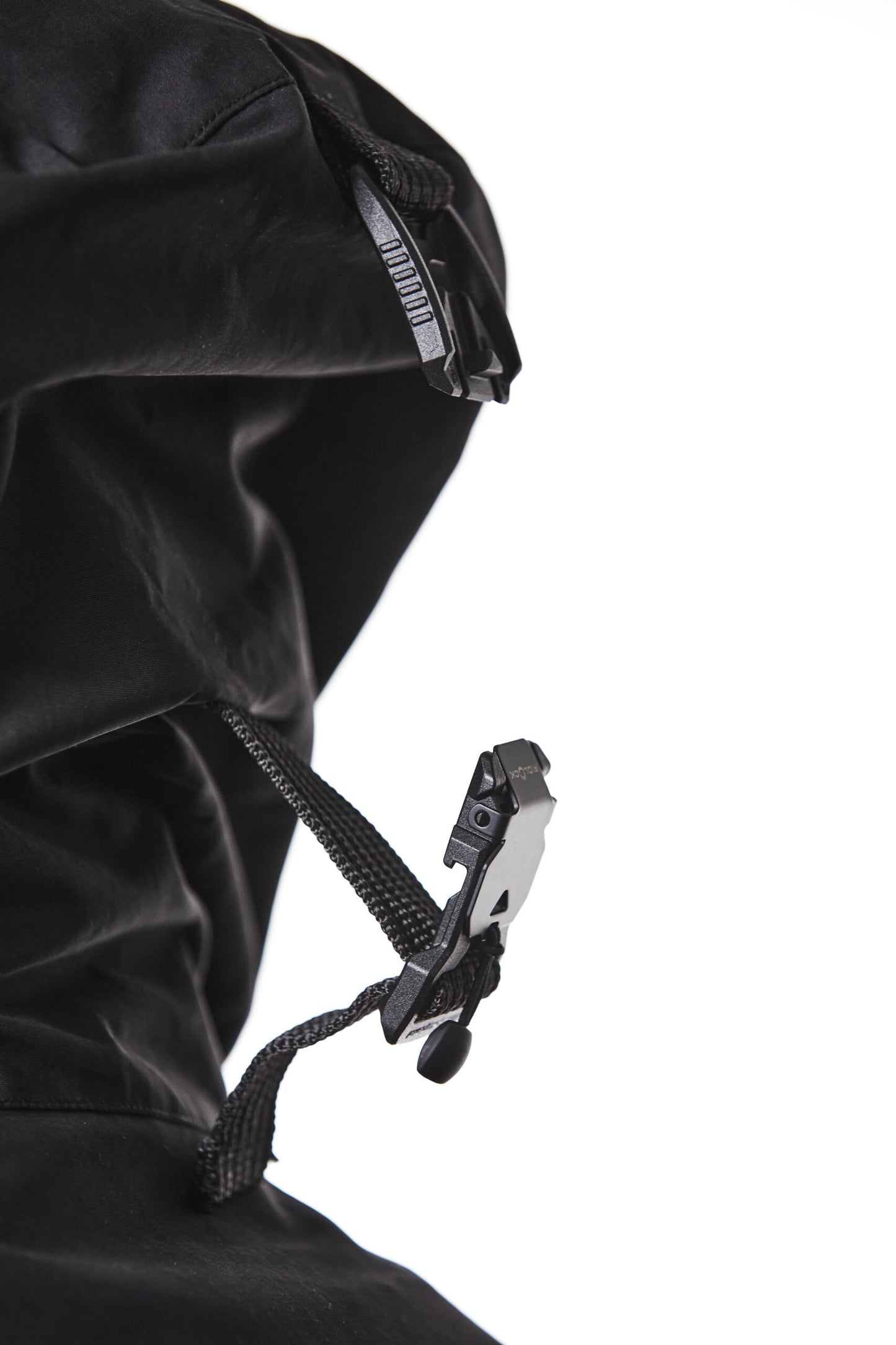 Black Padded Cropped Hooded Bomber Jacket MJ 74