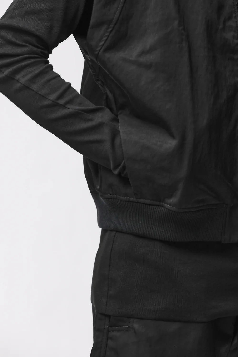 BLACK OVERSIZED VEST MJ90
