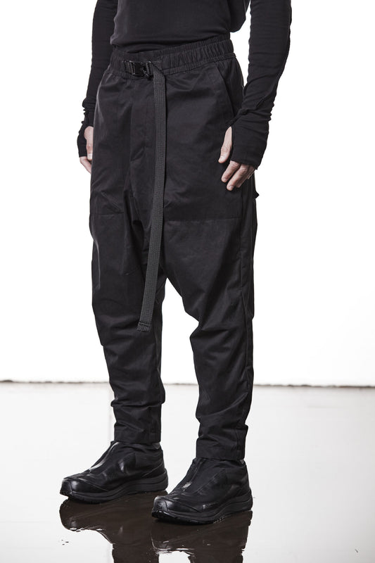 Black Belted Drop Crotch Pants MP 14