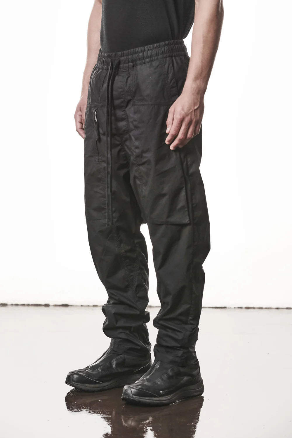 Black Stretch Low Crotch Trousers MP 34