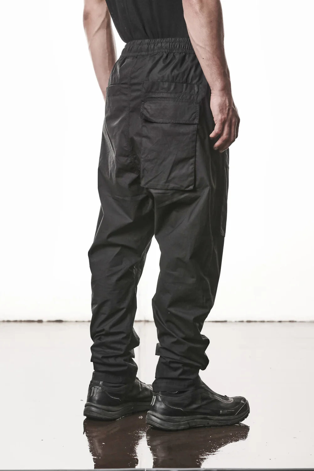 Black Stretch Low Crotch Trousers MP 34
