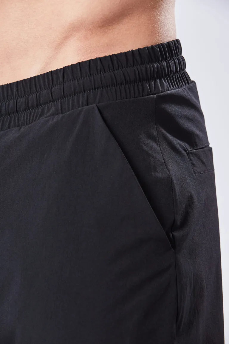Black Drop Crotch Padded Shorts MST 399