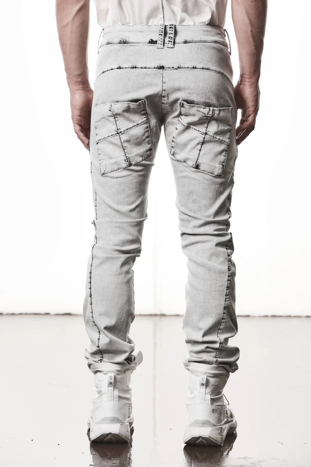 Light Grey Slim Denim Trouser MT 102